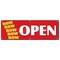 Signmission NOW OPEN BANNER SIGN grand opening new store for business shop sale new B-72 Now Open - alternate 1